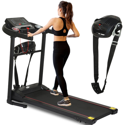 Foldable Electric Treadmill Motorized Massager & Incline