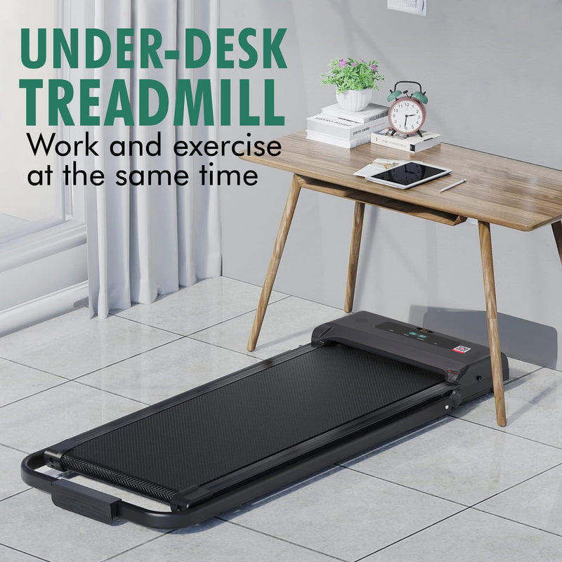 Black Walking Pad Under Desk Folding Treadmill for Home/Office