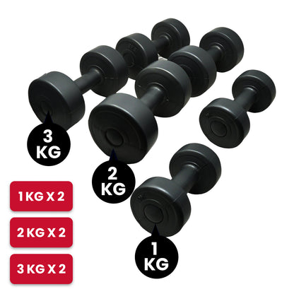 12kg Dumbbell Weights Set with Stand