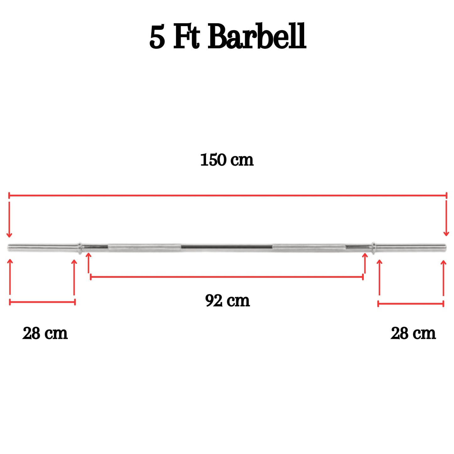 Standard 1"Inch Barbell Bar