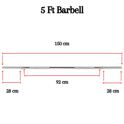 Standard 1"Inch Barbell Bar