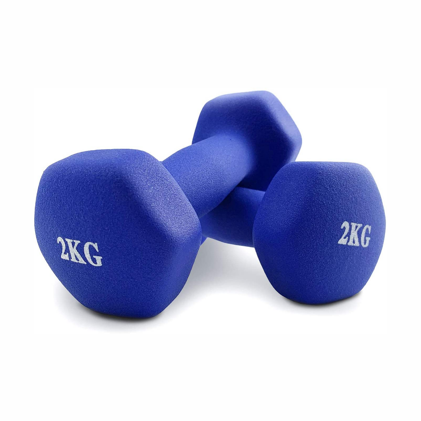 2kg Neoprene Plastic Dip Dumbbells Set - FK Sports