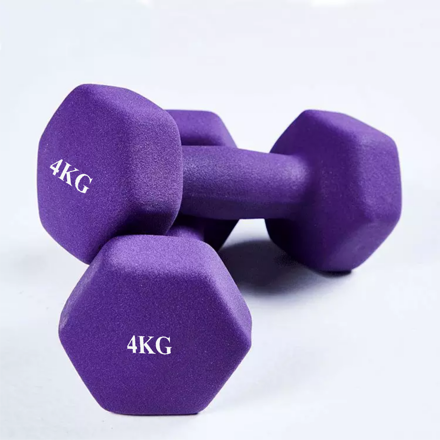 4kg Neoprene Plastic Dip Dumbbells Set - FK Sports