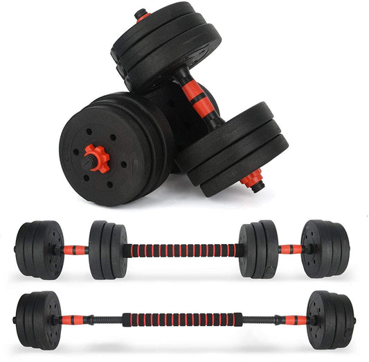 20kg Adjustable Dumbbells Barbell Set - FK Sports