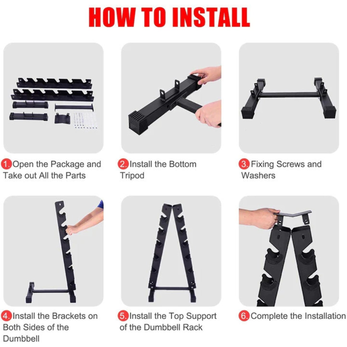 Dumbbell Rack 6 Tier