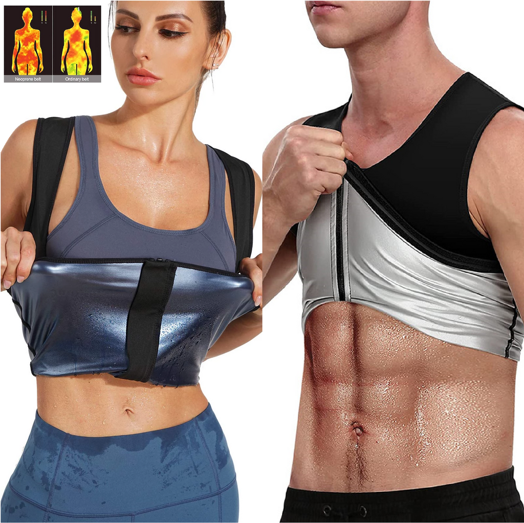 Women & Men Body Sweat Shaper Sauna Vest Slimming Gym Yoga Sports