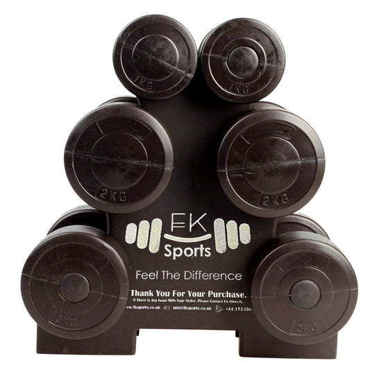 12kg Dumbbell Weights Set with Stand