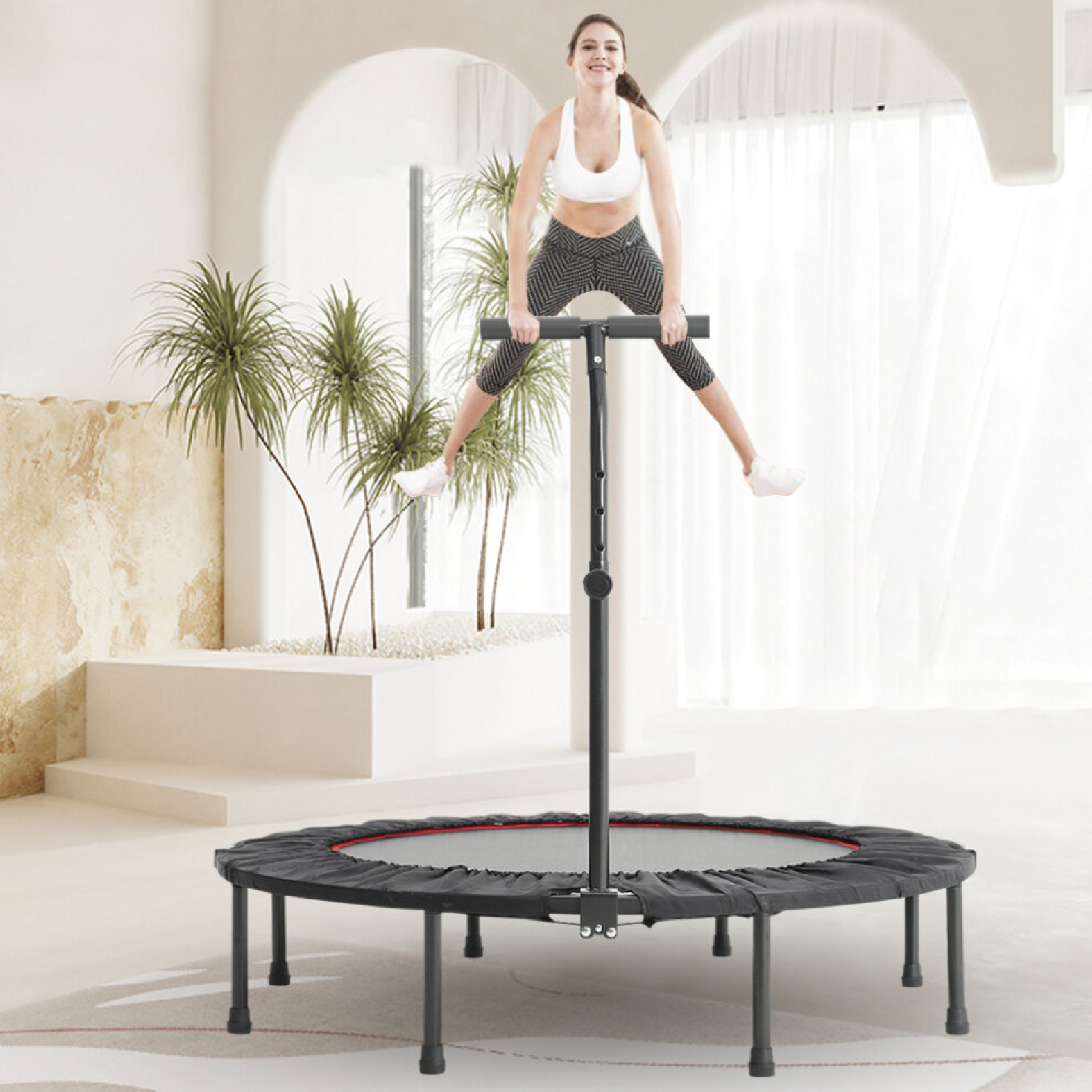 Mini Trampoline 40/48 inch with T bar Handle - FK Sports